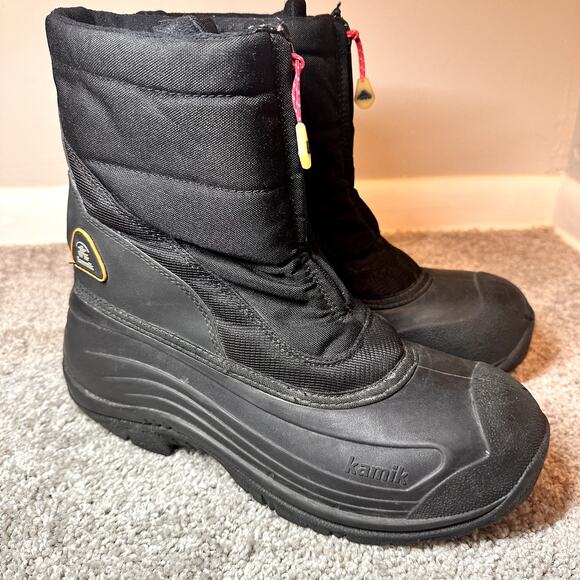Kamik Other - Kamik Zip Front Black Snow Boot Men Size 11